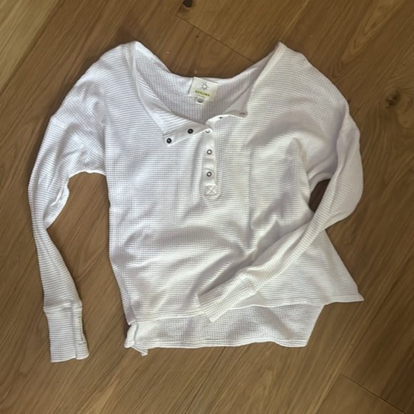 White Henley T-Shirt  from Offline by Aerie - Picture 3 of 4